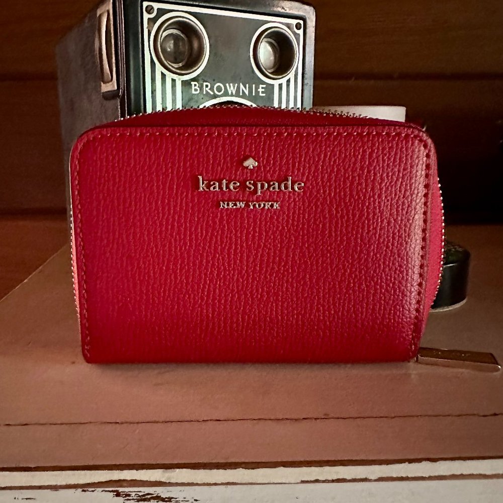 Kate Spade Red Leather Travel Wallet
